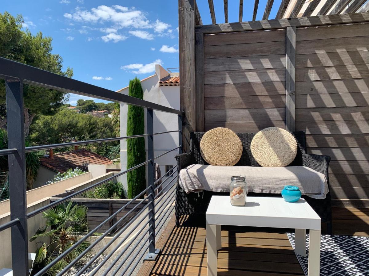 Cassis, le Grand Bleu, triplex vue mer, port plage 10mn à pieds Esterno foto