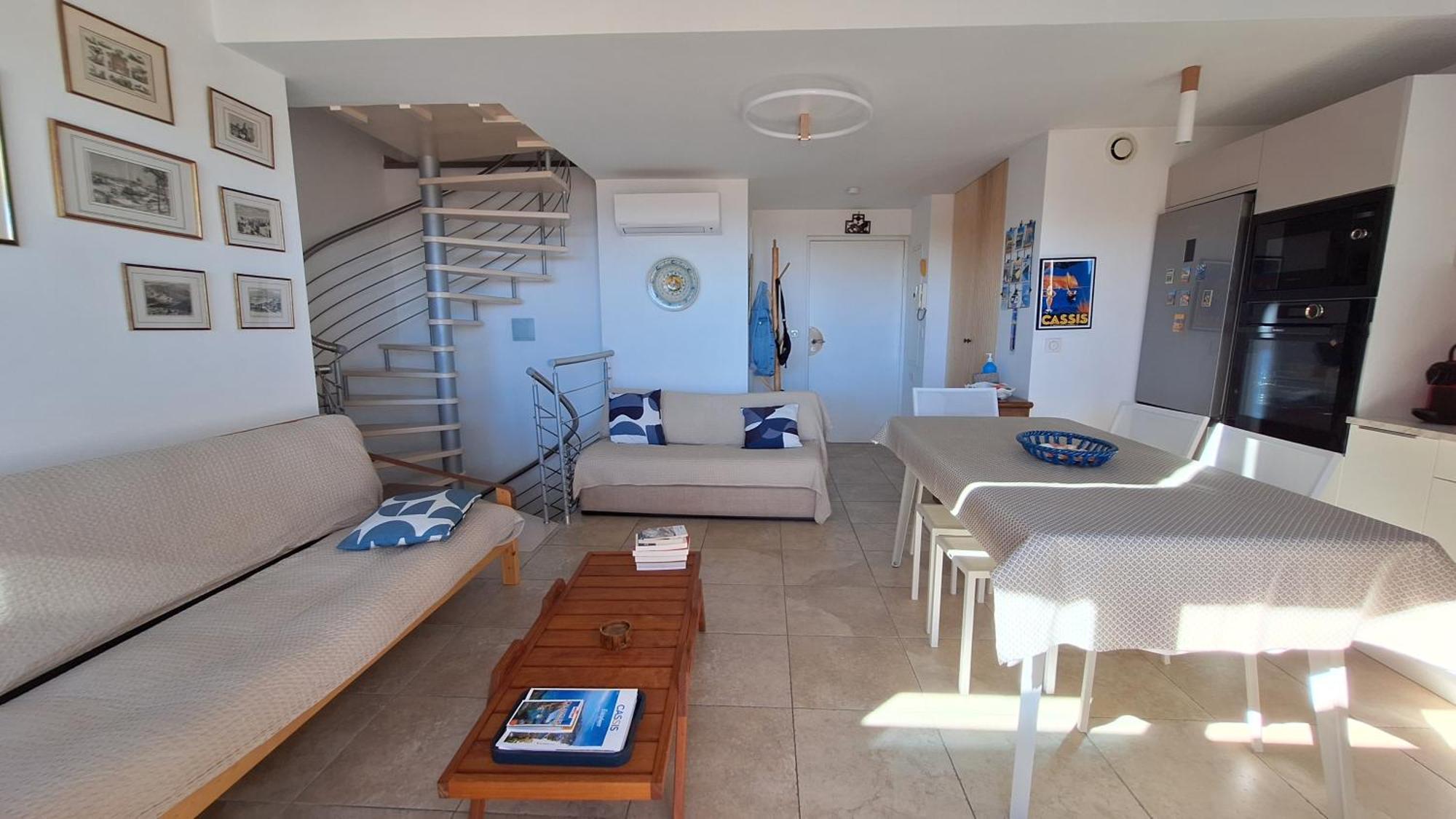 Cassis, le Grand Bleu, triplex vue mer, port plage 10mn à pieds Esterno foto